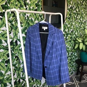 Miss Selfridge Plaid Blazer
